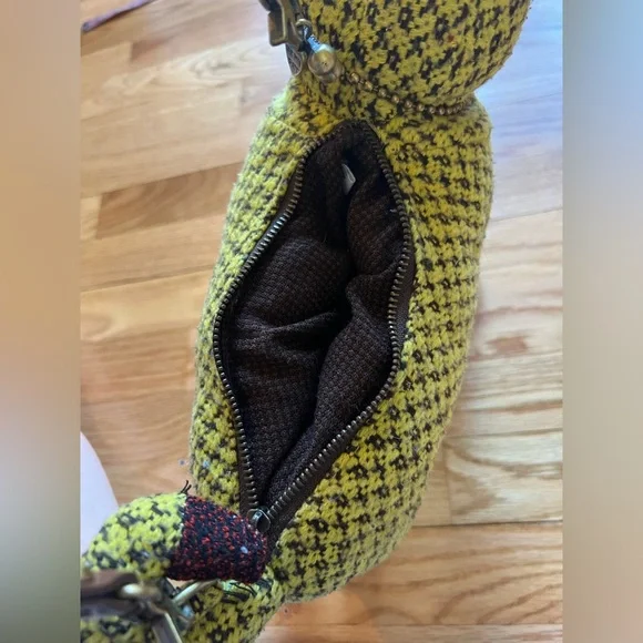 Fuzzy Nation Red & Green Pug Dog Purse - Picture 6 of 10